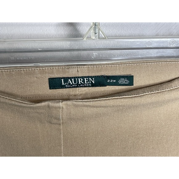LAUREN RALPH LAUREN Plus Size Beige Dress Pants Women's Size 22W - Picture 7 of 8
